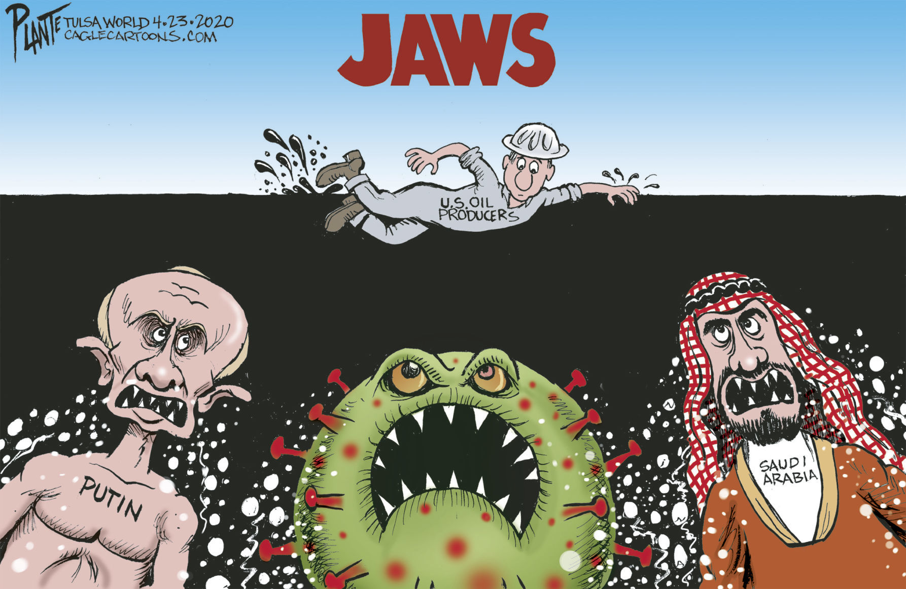 Bruce Plante Cartoon: The Oil Glut